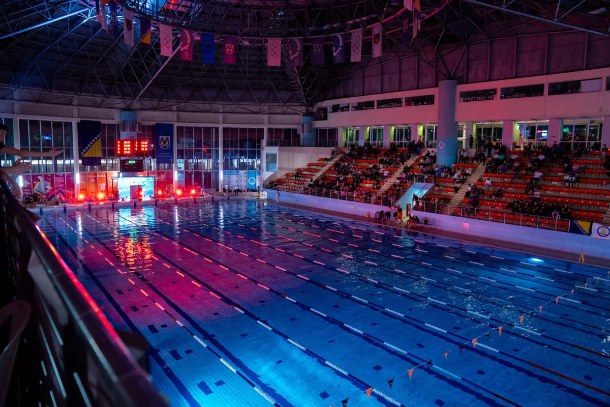 Olimpic Pool in Sarajevo, Bosnia