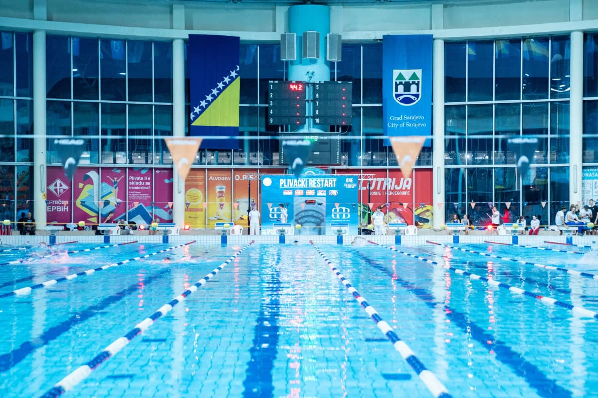 Olimpic Pool in Sarajevo, Bosnia